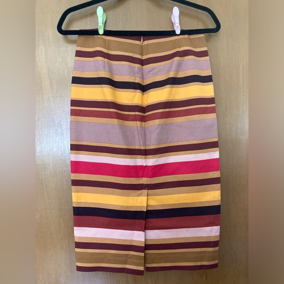 Multicolour Striped A-line Skirt | Lord & Taylor - Picture 4 of 6